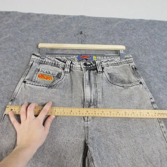 Empire Relax Men’s Jeans Baggy Denim Skateboard Y2K 90's Size 30 Light Gray 694 - Picture 7 of 11